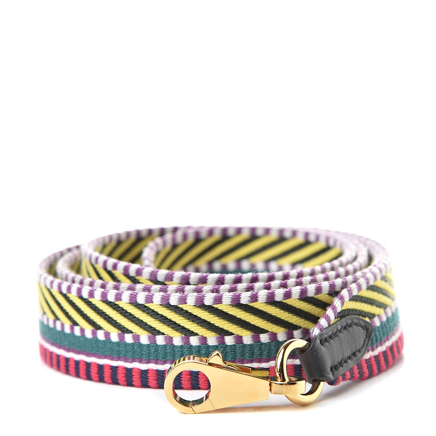 Hermes Toile Swift 25mm Sangle Cavale Shoulder Strap Multicolor Black 1 of 5