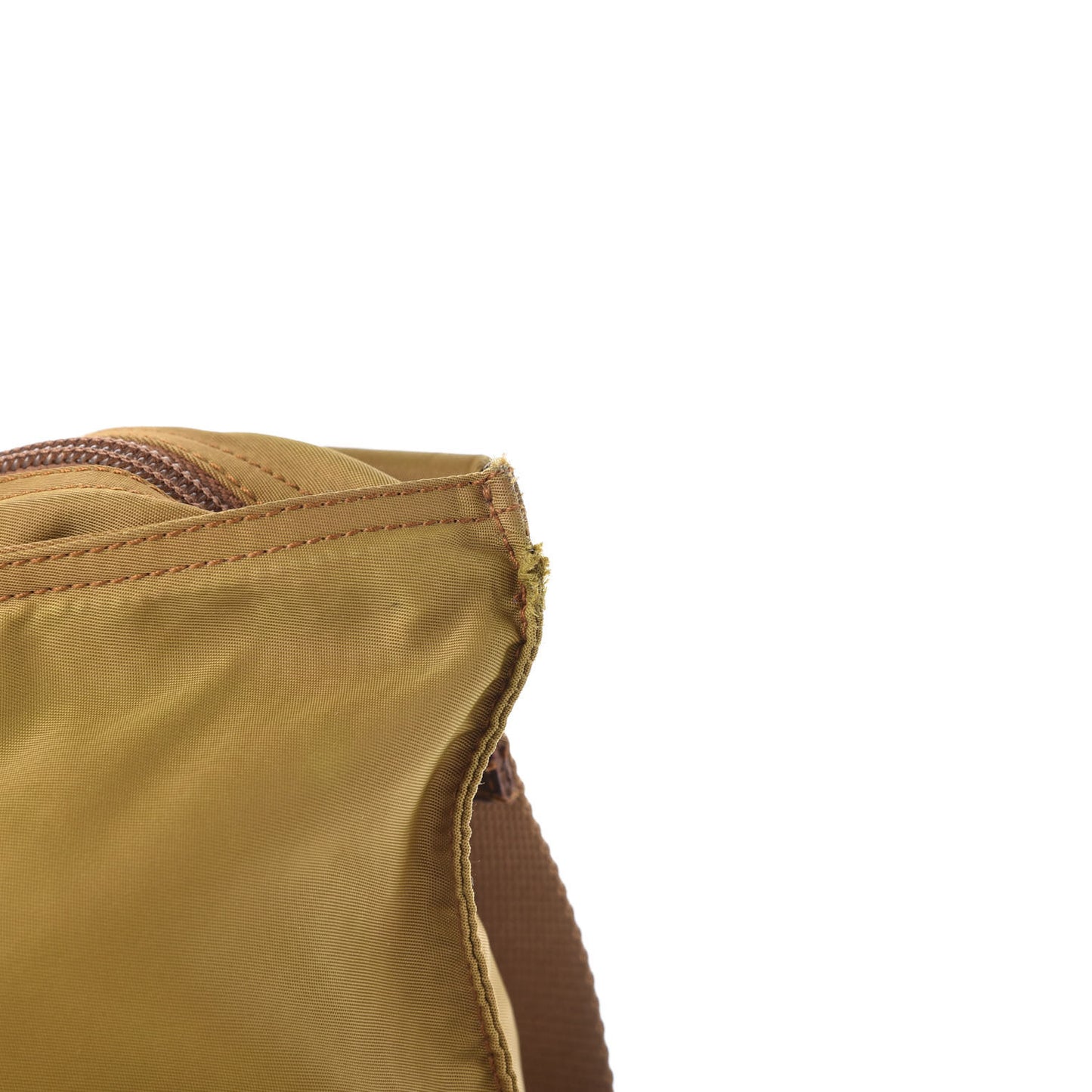 Nylon Vela Flat Messenger Bag Senape