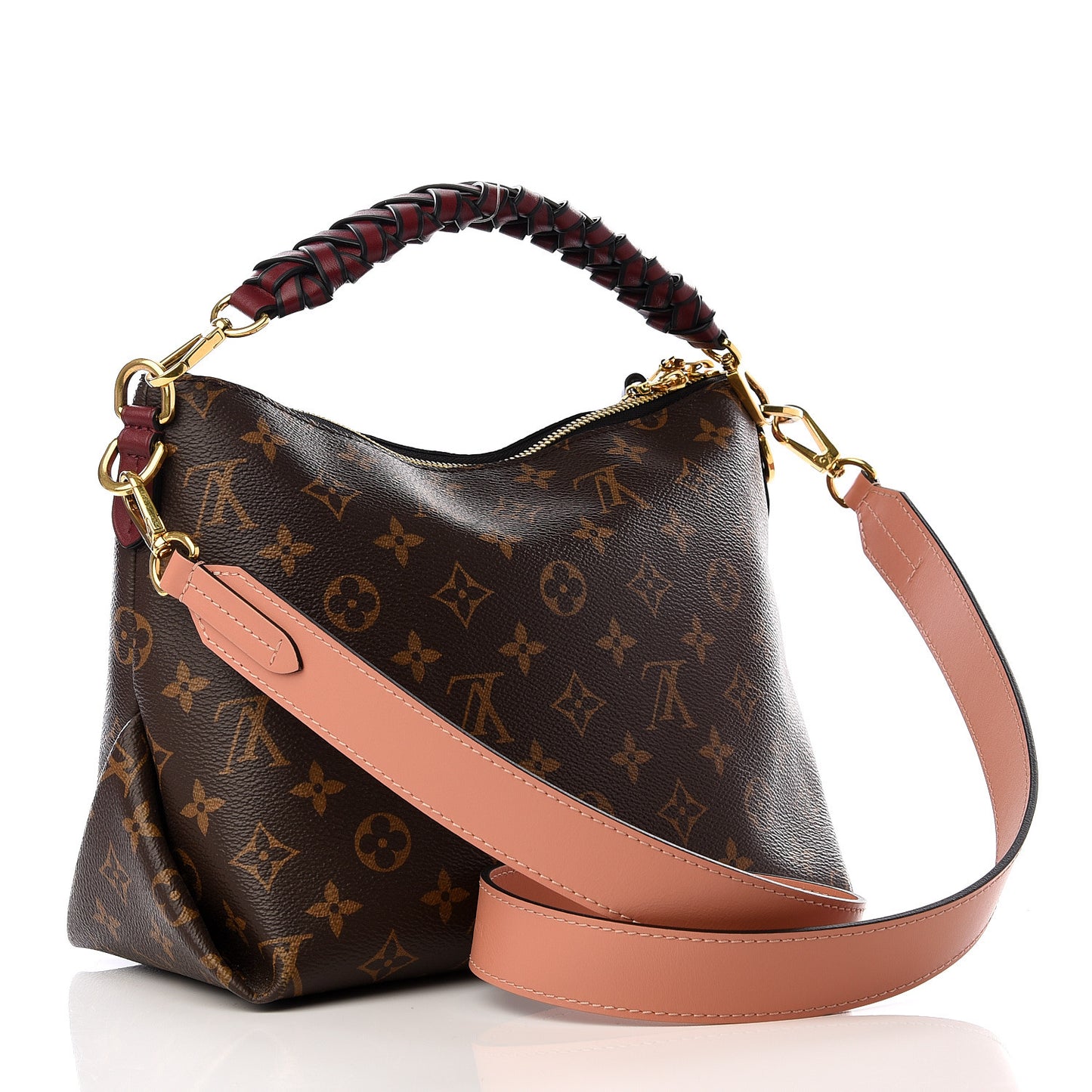 Monogram Beaubourg Hobo Mini Bordeaux Red Peach Safran Blue Jean Blue