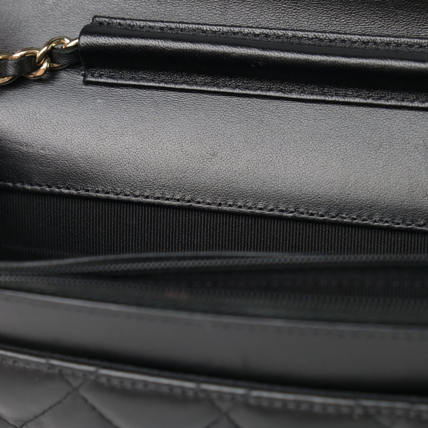 Chanel Lambskin Quilted Coco Bow Wallet On Chain WOC Black 10 of 11