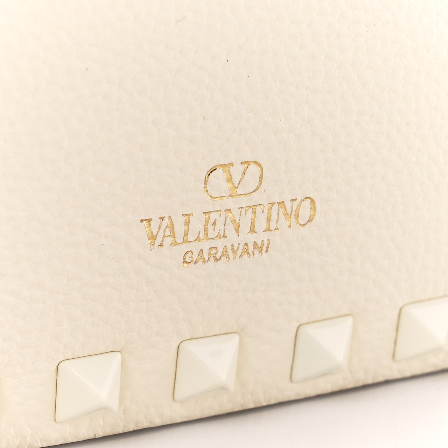 Valentino Garavani Grainy Calfskin Rockstud Flip-Lock Hobo Bag Ivory 7 of 10