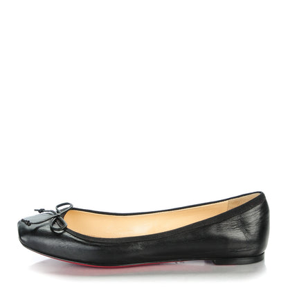 Christian Louboutin Nappa Rosella Flats 37.5 Black 1 of 8
