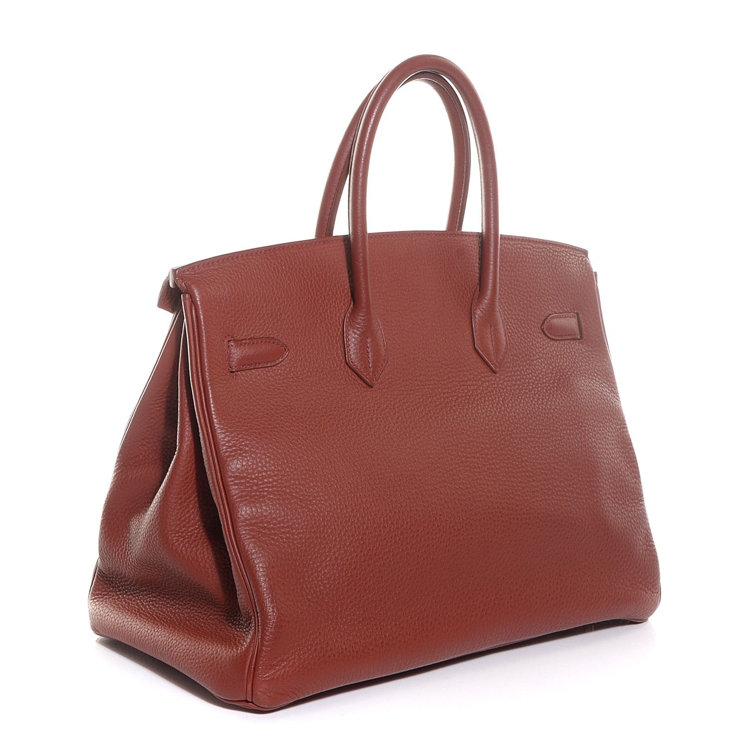 Hermes Taurillon Clemence Birkin 35 Brique 3 of 25