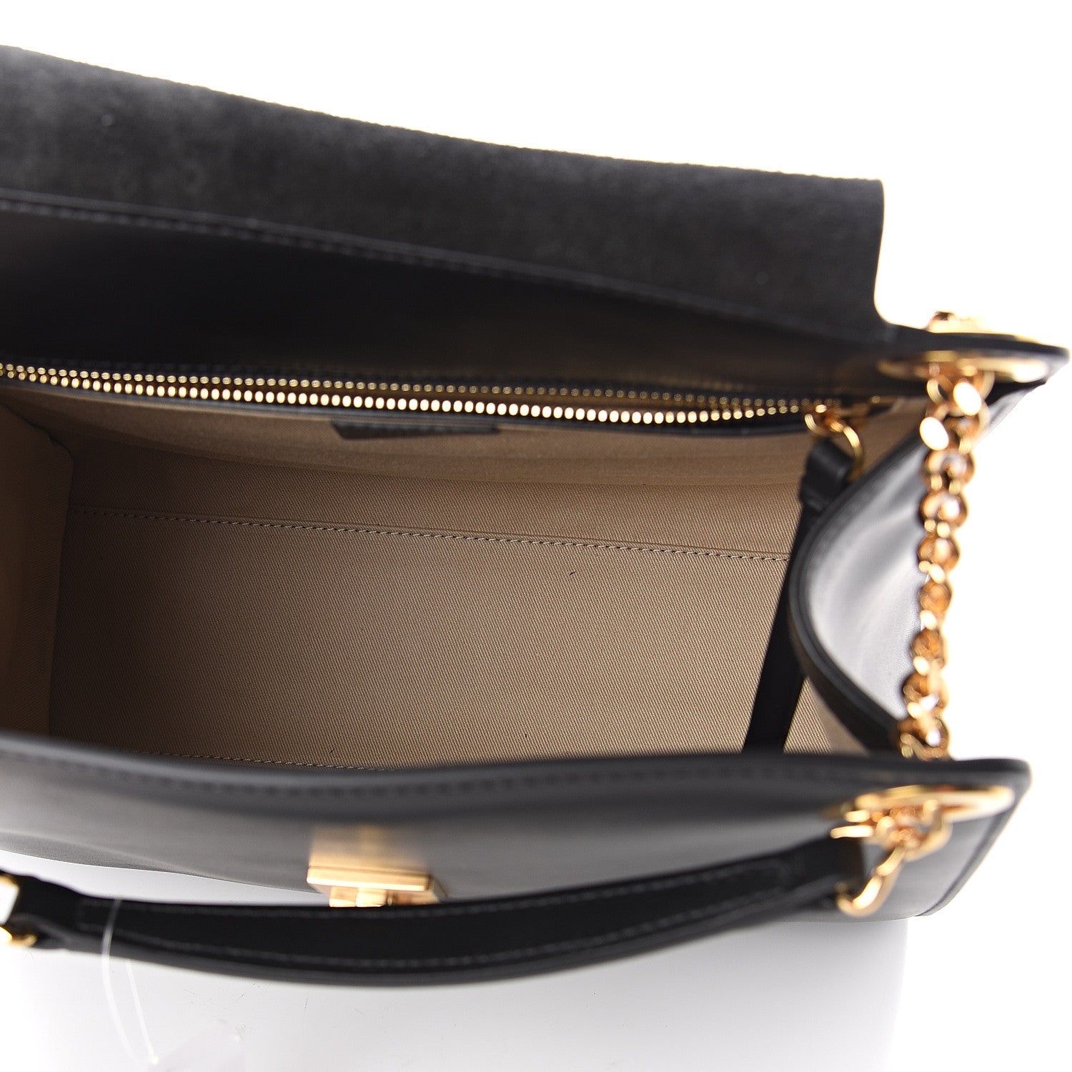 Chloe Shiny Calfskin Medium Annie Shoulder Bag Black 4 of 8