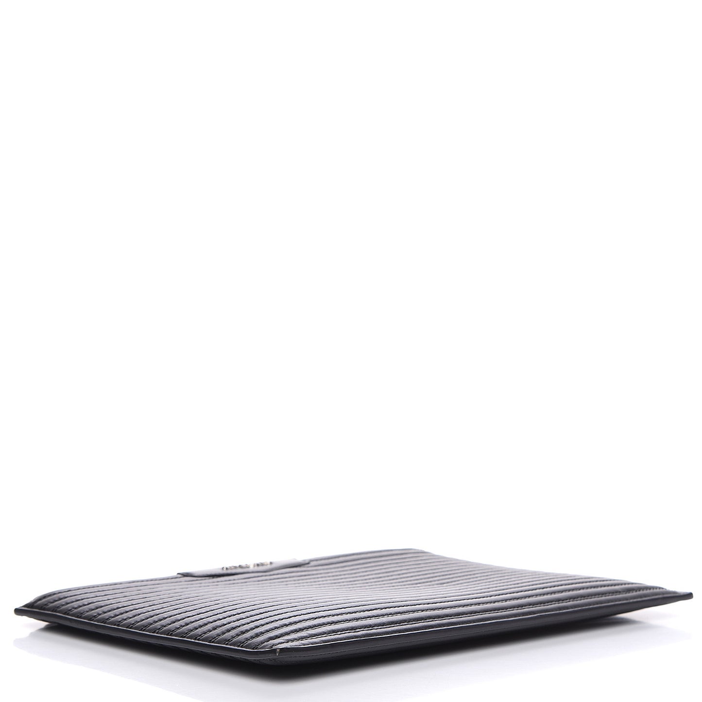 Calfskin Stitched Antigona Pouch Black