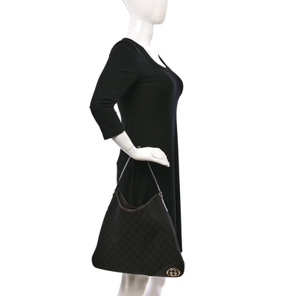 Gucci Monogram Medium New Britt Hobo Dark Brown 2 of 10