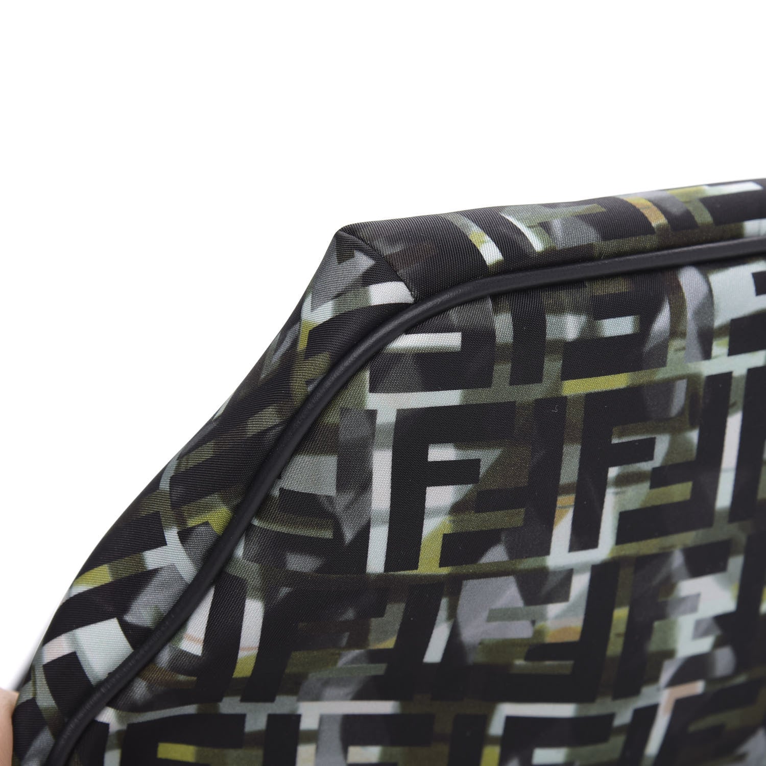 Fendi Nylon CamouFF Belt Bag Black Multicolor 8 of 9
