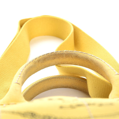 Prada Canvas Canapa Small Logo Tote Yellow 12 of 17