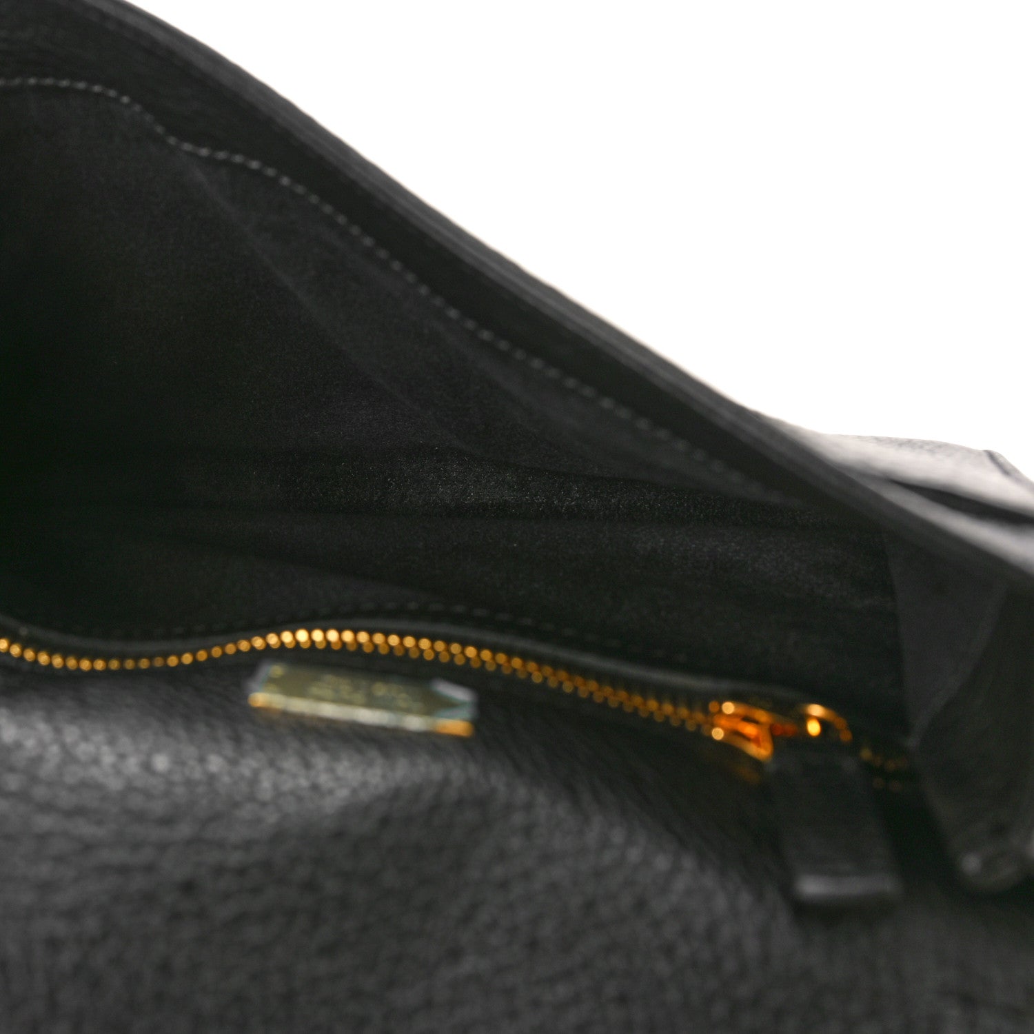Tom Ford Pebbled Calfskin Alix Zip Crossbody Black 5 of 9