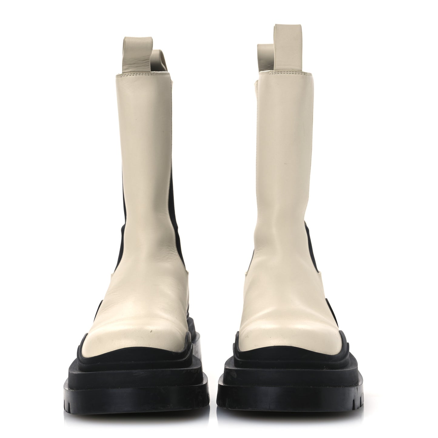 Calfskin The Tire Chelsea Boots 39 Sea Salt Black