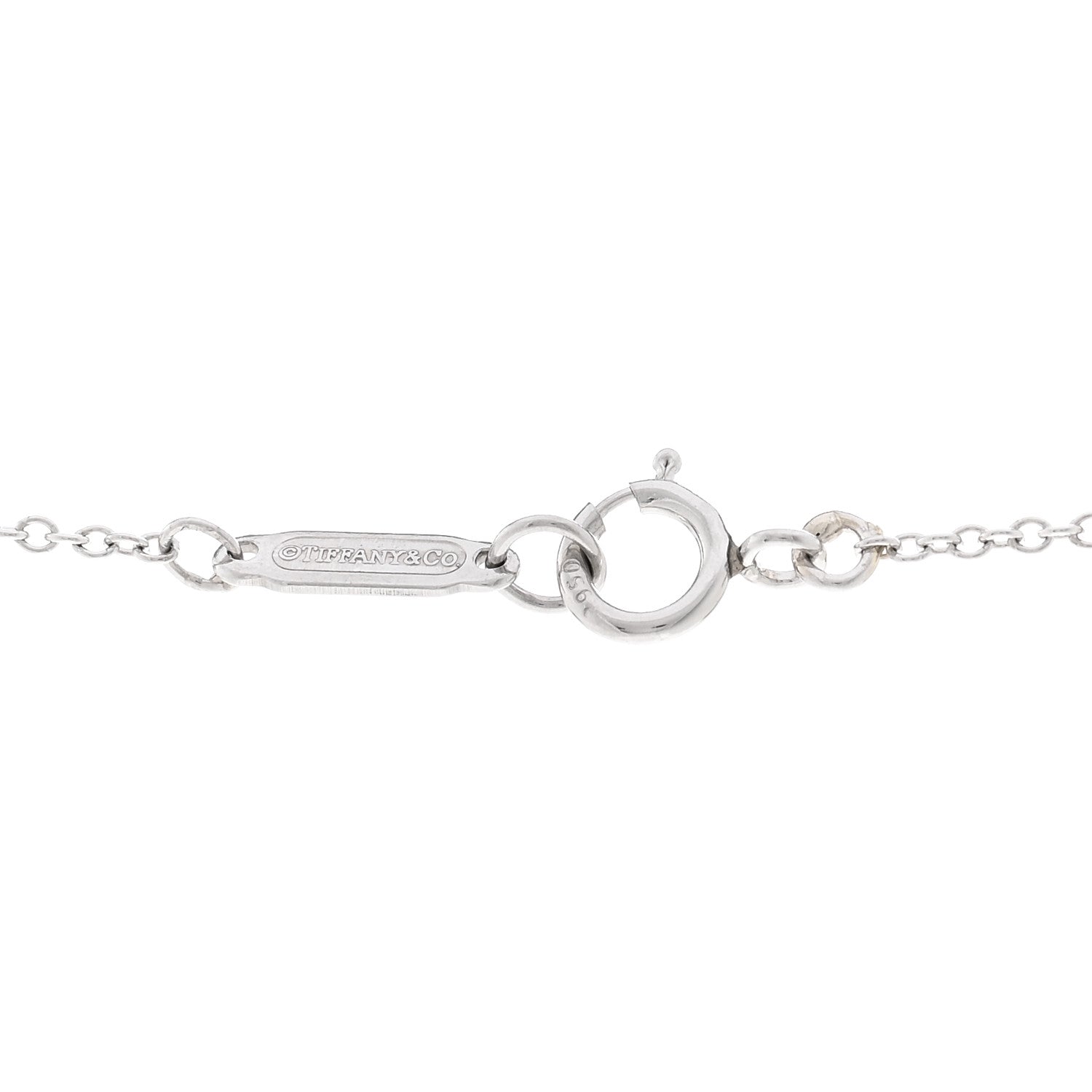 Tiffany Platinum Diamond Small Heart Pendant Necklace 4 of 4