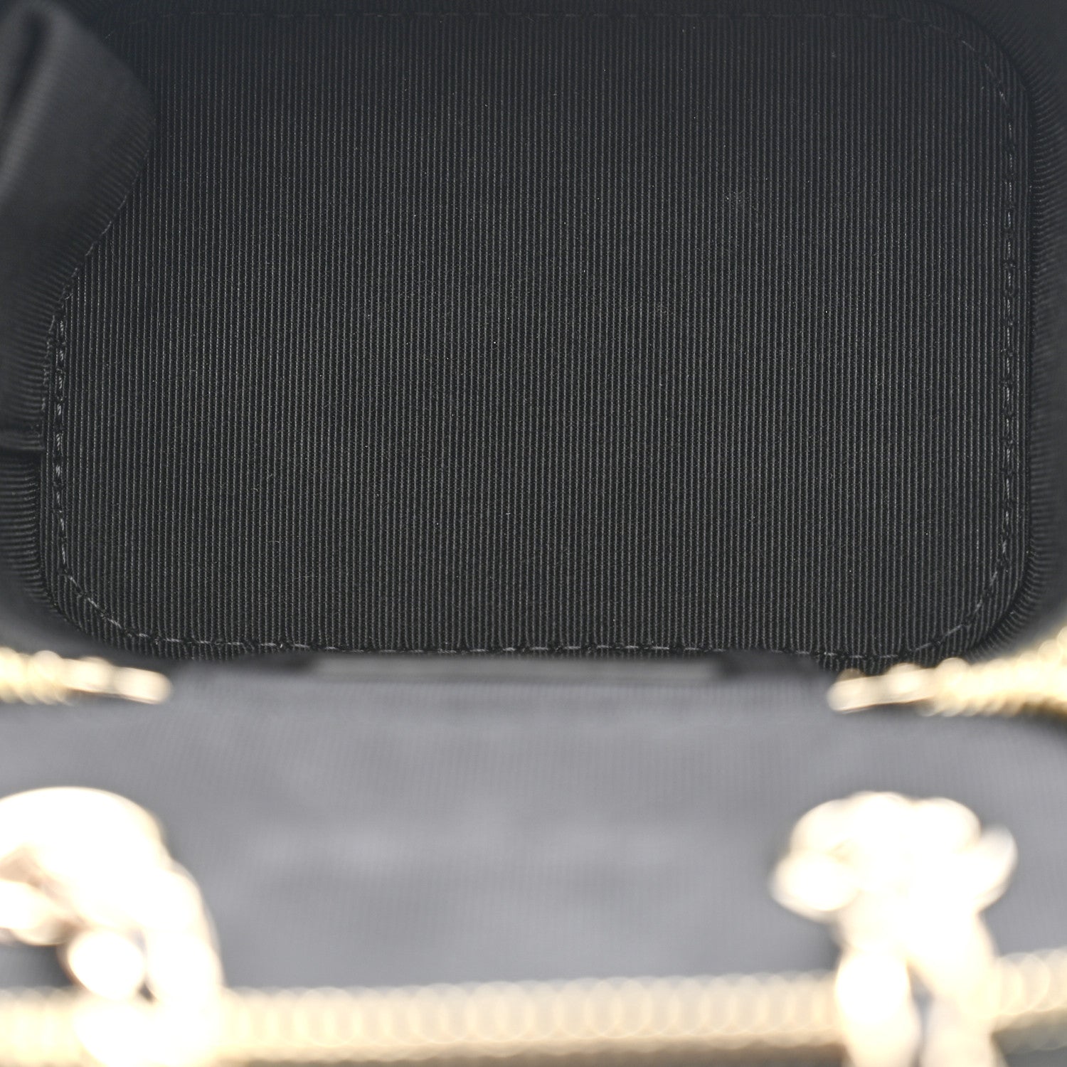 Chanel Lambskin Quilted Mini Camellia Bow Vanity Case With Chain Black 5 of 10