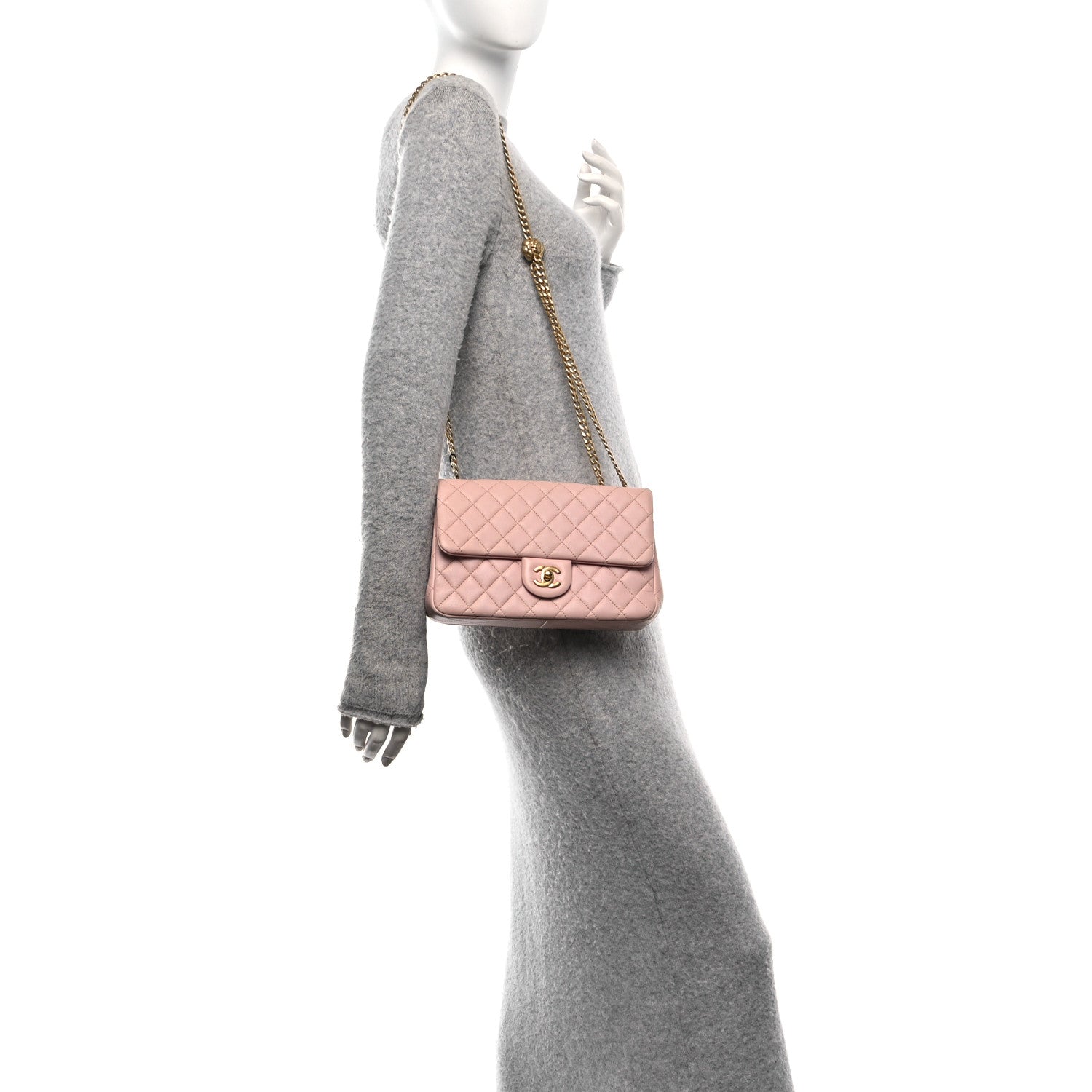 Chanel Lambskin Quilted Small Sweet Camellia Flap Light Pink 2 of 13