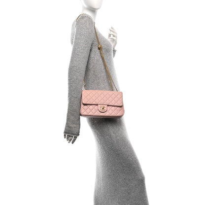 Chanel Lambskin Quilted Small Sweet Camellia Flap Light Pink 2 of 13