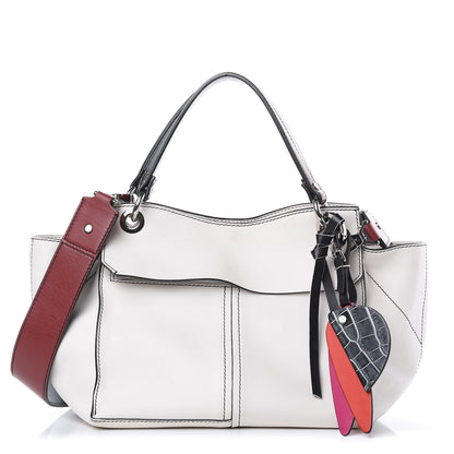Proenza Schouler Calfskin Curl Satchel Optic White 1 of 12
