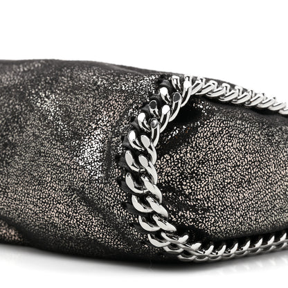 Stella McCartney Chamois Shiny Dotted Mini Falabella Fold Over Tote Ruthenium 7 of 8