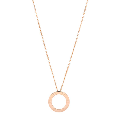Cartier 18K Pink Gold LOVE Pendant Necklace 1 of 5