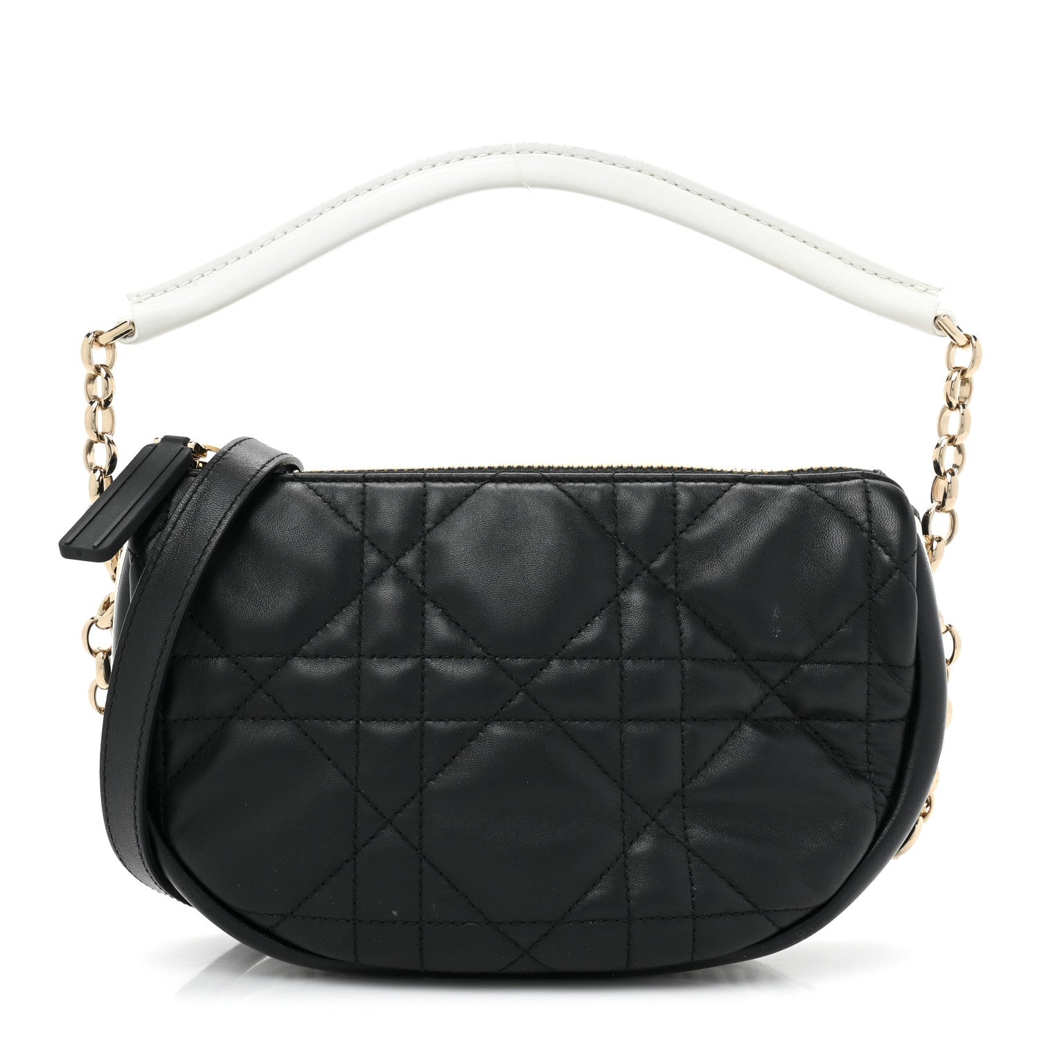 Christian Dior Lambskin Cannage Small Dior Vibe Hobo Bag Black 1 of 10