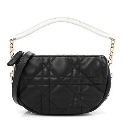 Christian Dior Lambskin Cannage Small Dior Vibe Hobo Bag Black 1 of 10