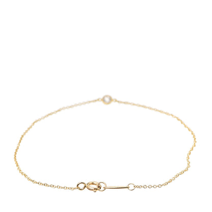 Tiffany 18K Yellow Gold Diamond .08ct Elsa Peretti Diamonds by the Yard Bracelet 3 of 6