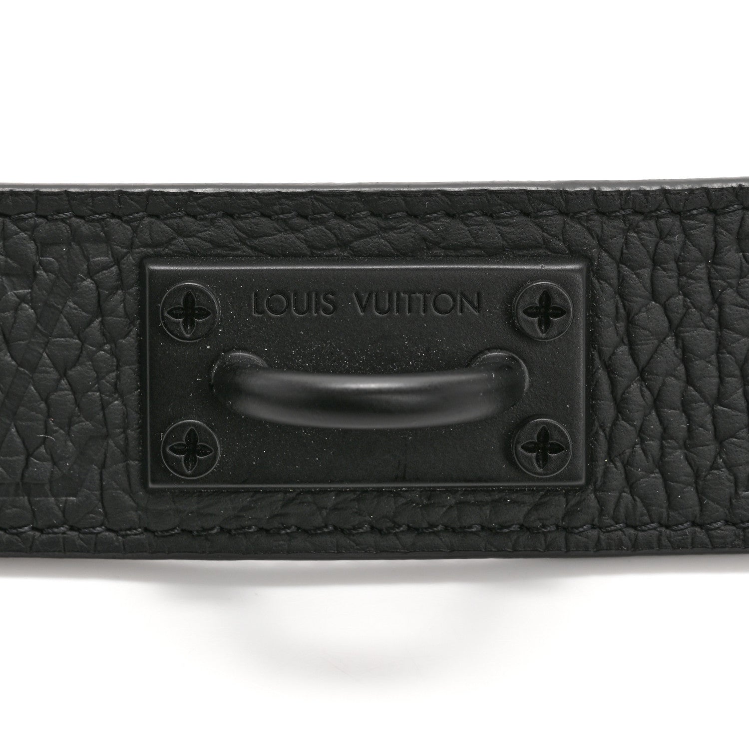 Louis Vuitton Taurillon Monogram Signature 35 MM Chain Belt 110 44 Black 6 of 9