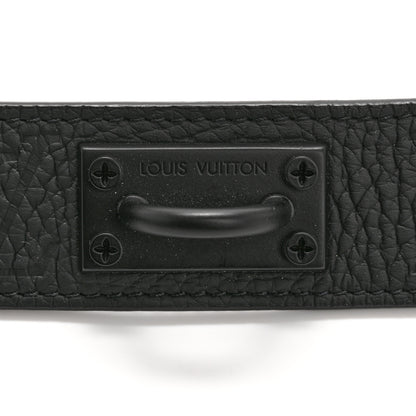 Louis Vuitton Taurillon Monogram Signature 35 MM Chain Belt 110 44 Black 6 of 9
