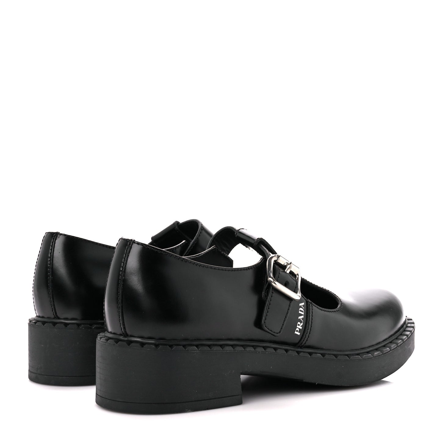 Spazzolato Mary Jane T Strap 40mm Loafers 40 Black
