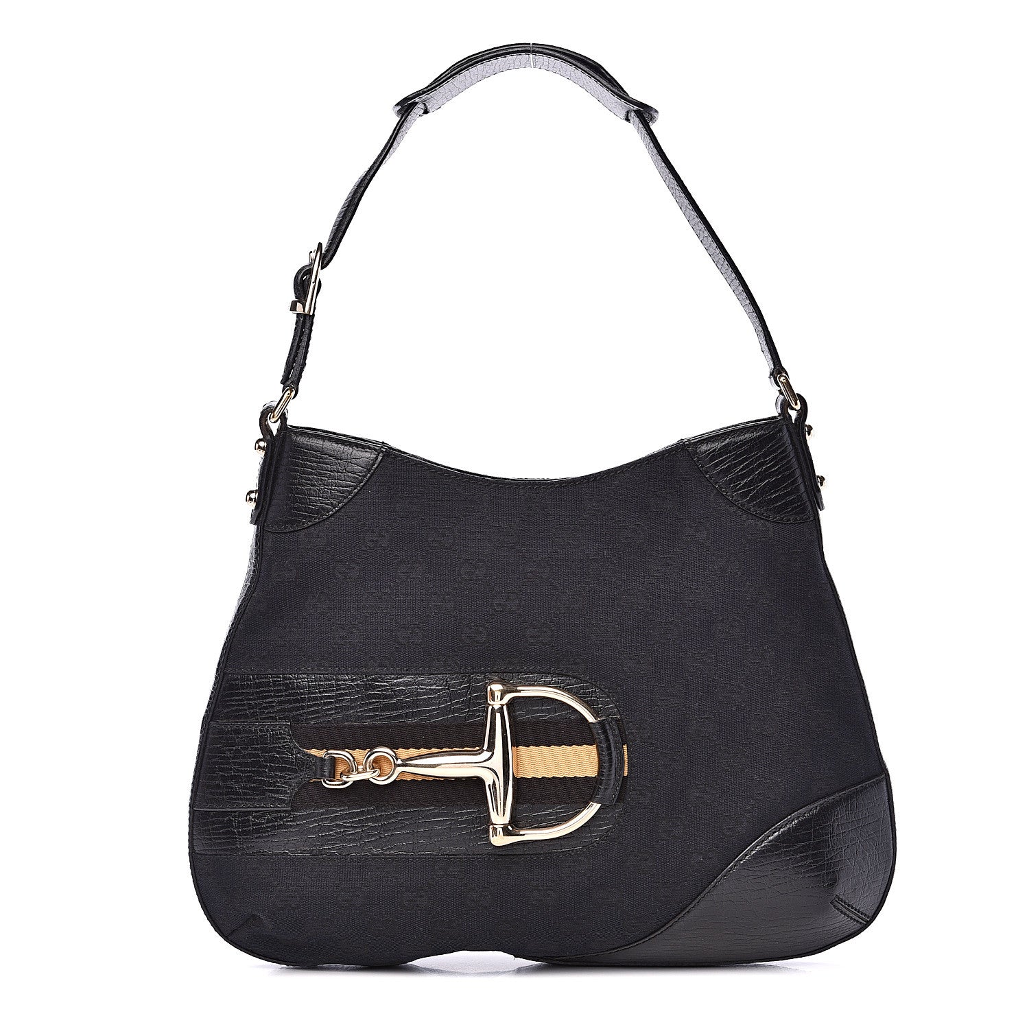 Gucci Monogram Hasler Hobo Black 1 of 12