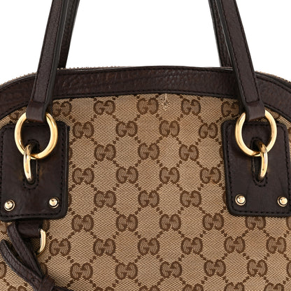 Gucci Monogram Medium Top Handle Bag Brown 8 of 13