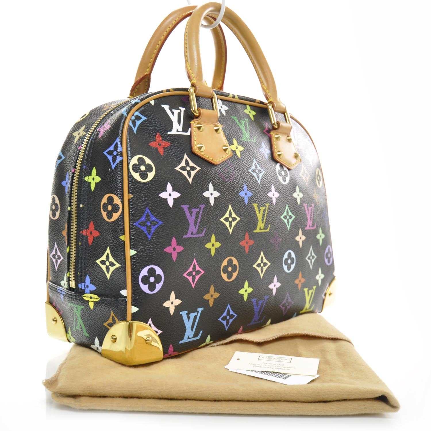 Louis Vuitton Monogram Multicolor Trouville Black 2 of 9