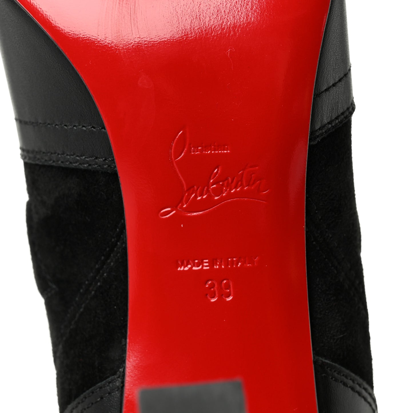 Calfskin Veau Velours Santia Botta 85 Tall Boots 39 Black