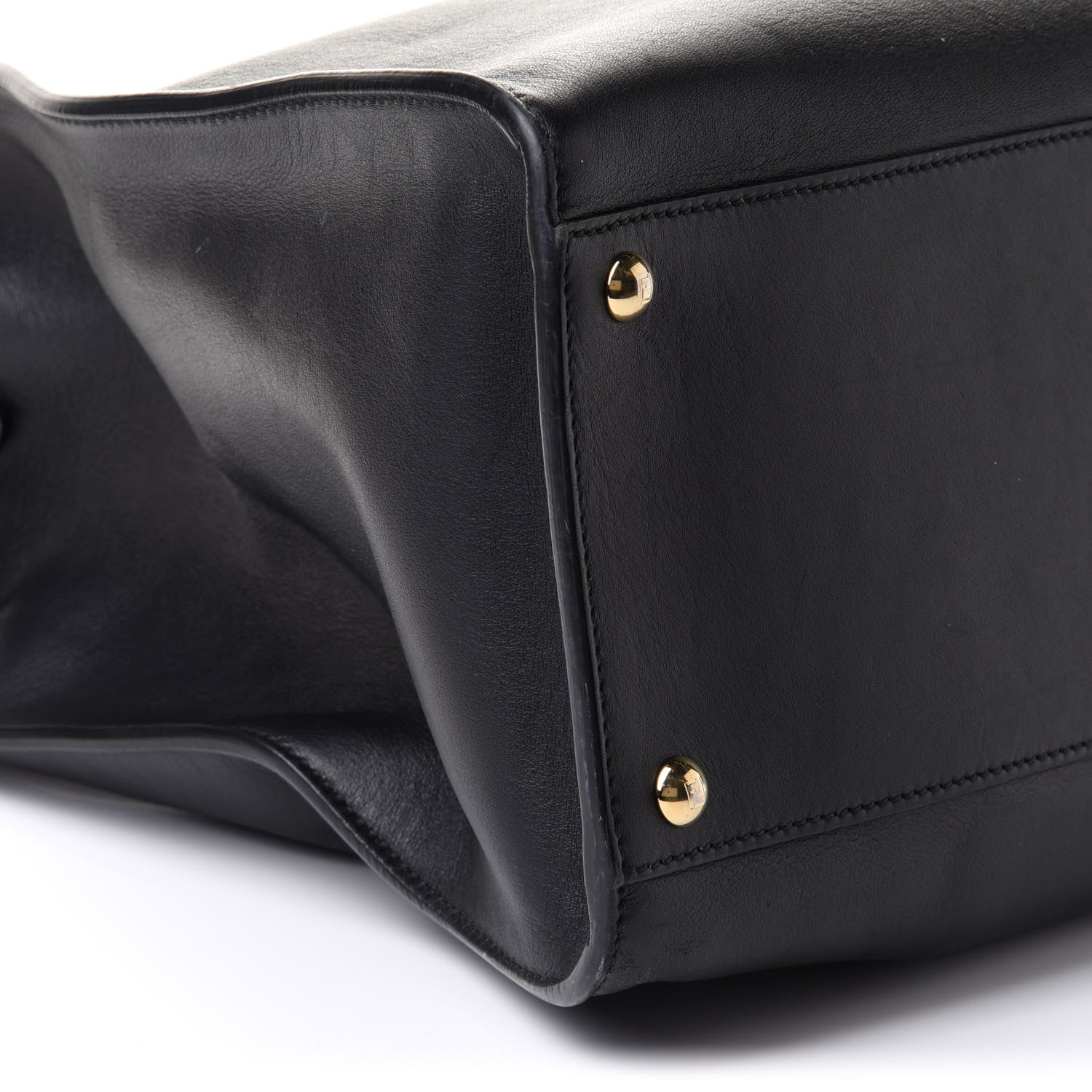 Fendi Vitello Seta Century Large Peekaboo X-Lite Black Fragola 12 of 19