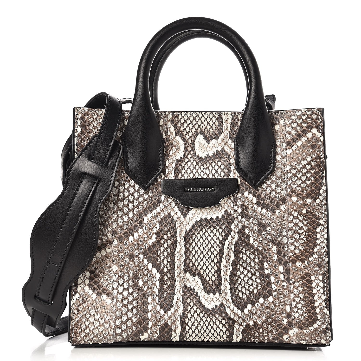 Balenciaga Python Mini All Afternoon Black Natural 1 of 7