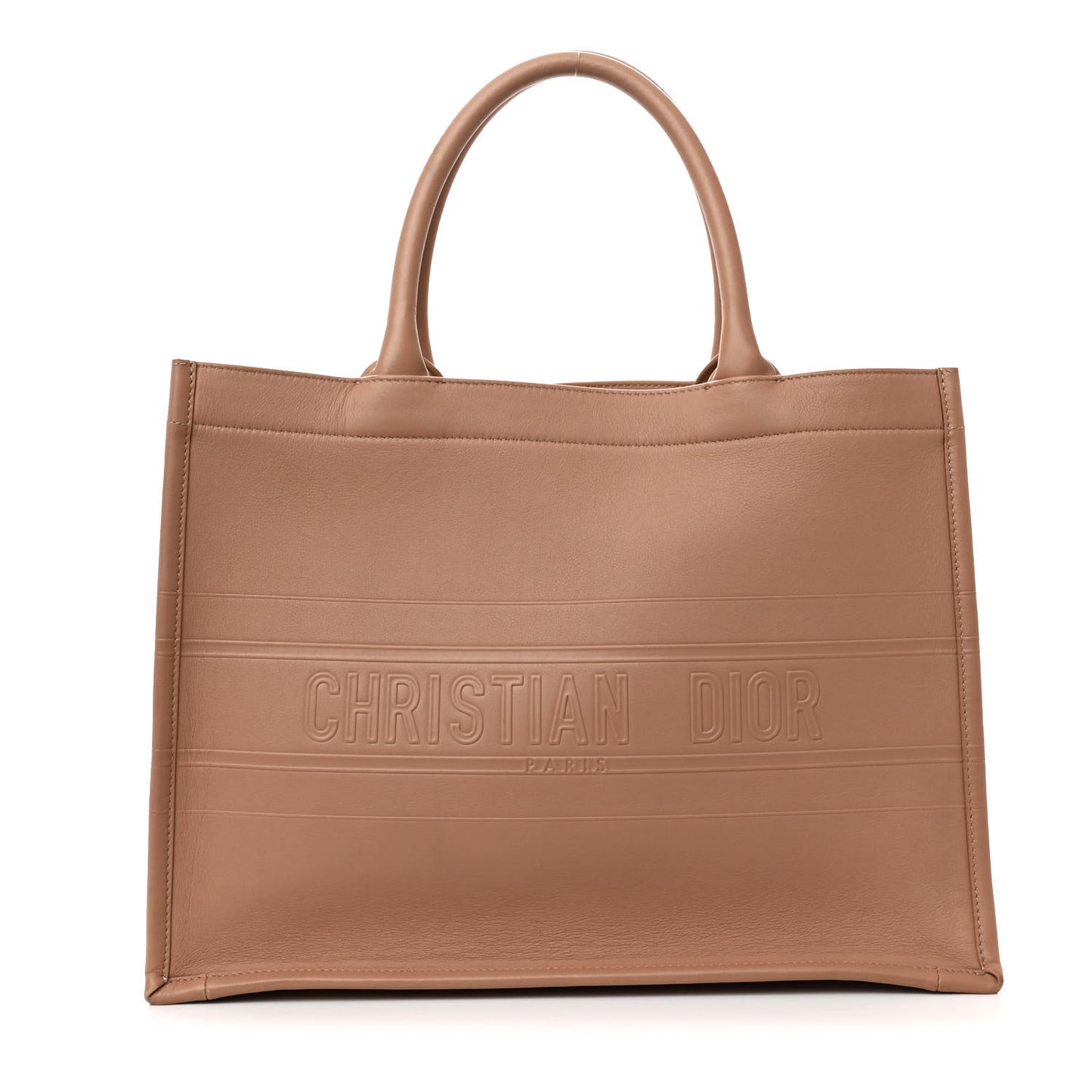 Calfskin Embossed Medium Book Tote Rose de Vents