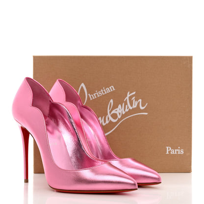 Christian Louboutin Metallic Patent Hot Chick 100 Pumps 39 Pink 11 of 11