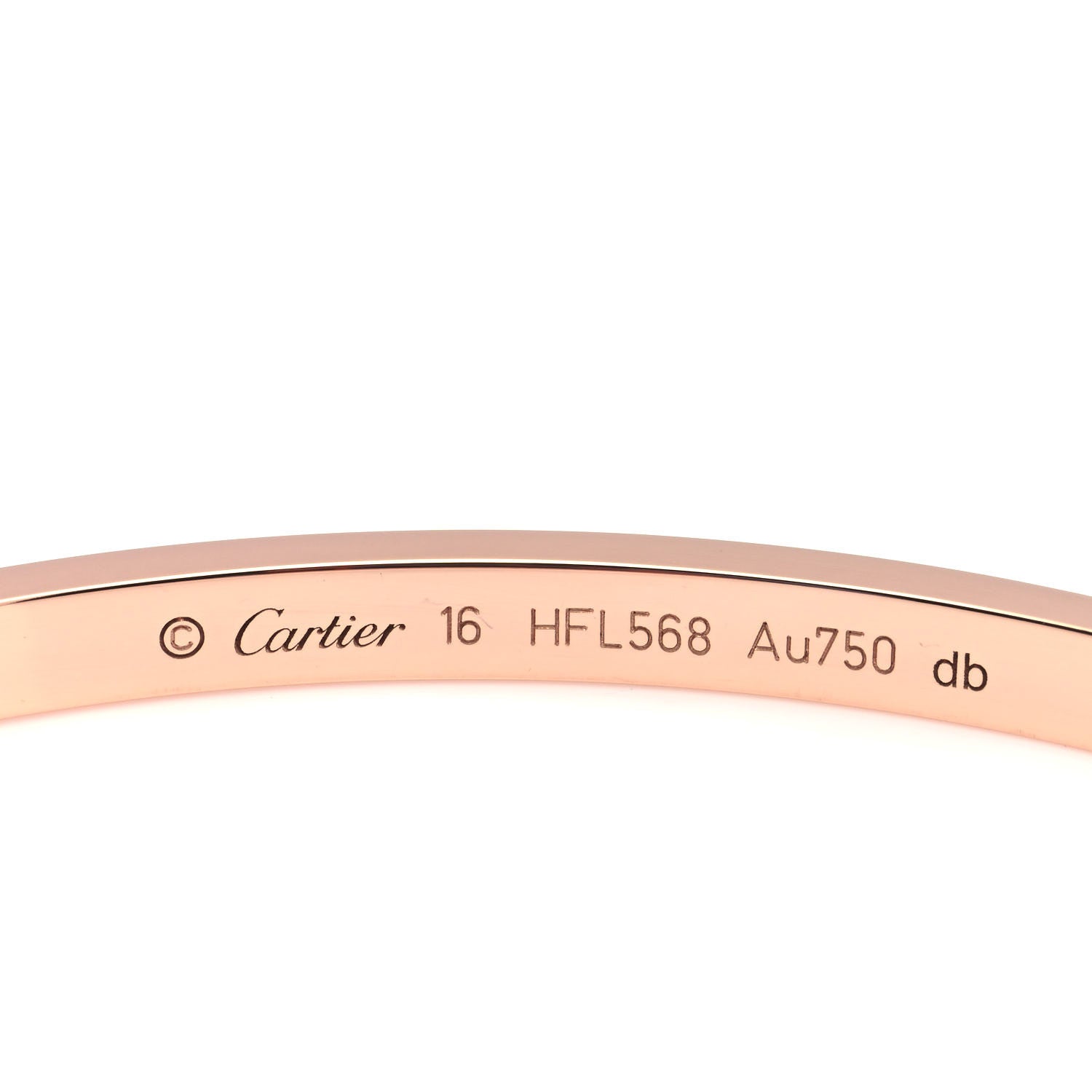 Cartier 18K Pink Gold Small LOVE Bracelet 16 4 of 6
