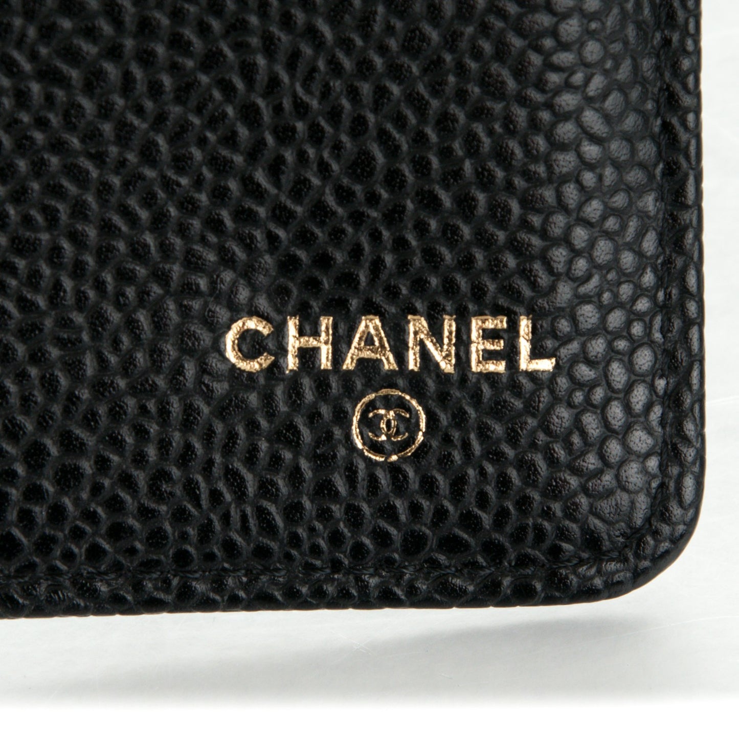Caviar Quilted Large Flap Wallet Black