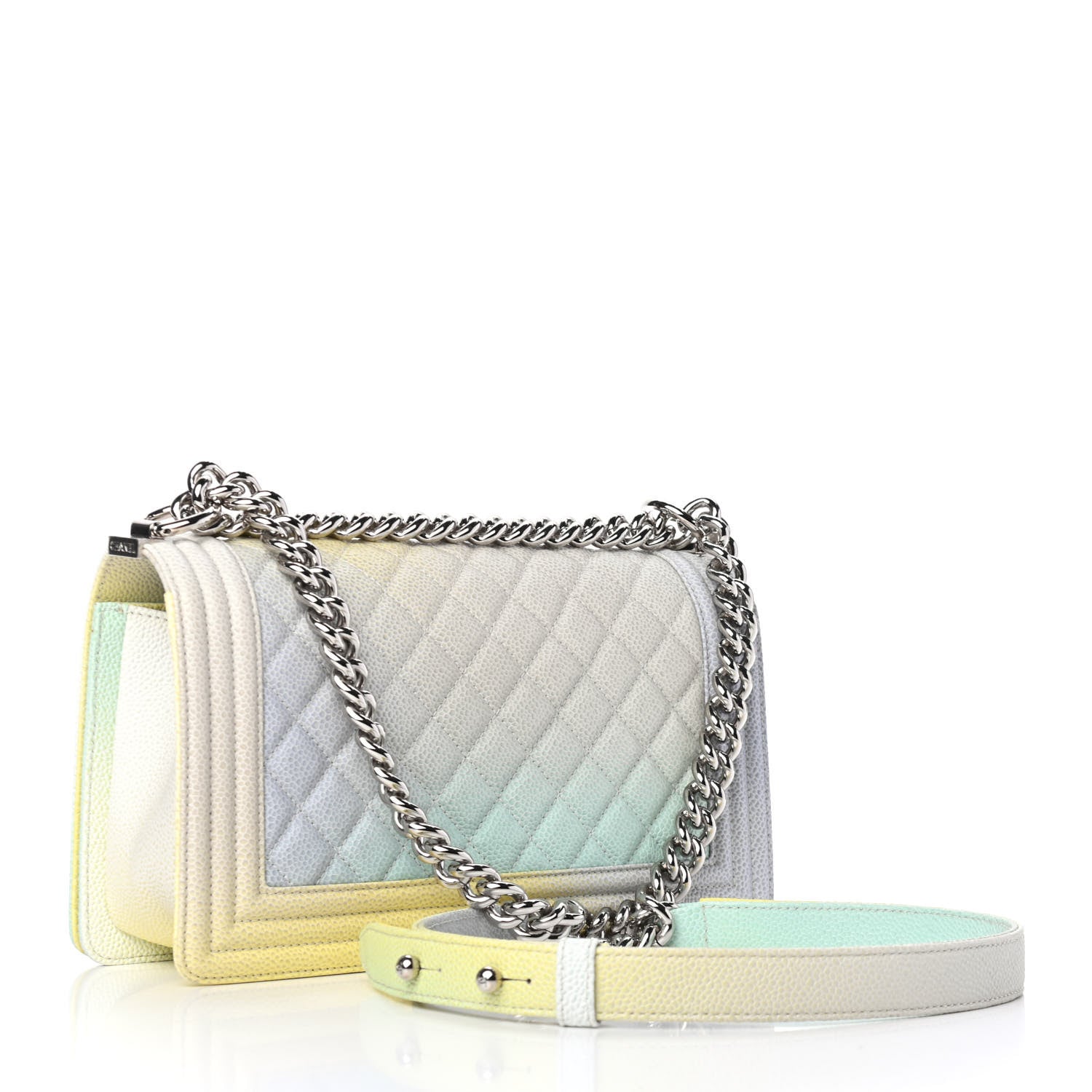 Chanel Caviar Quilted Medium Cuba Rainbow Boy Flap Multicolor 2 of 4