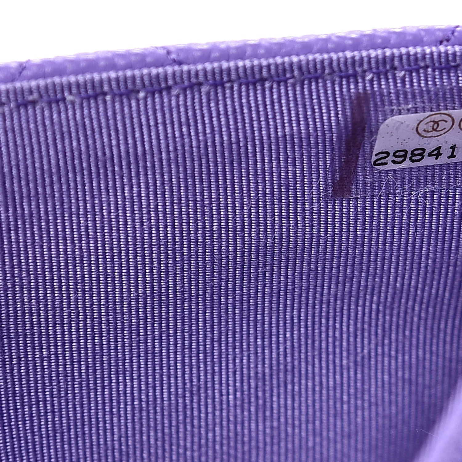 Chanel Caviar Quilted Wallet On Chain WOC Purple 7 of 10