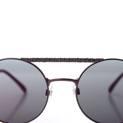 Chanel Metal Winter Round Sunglasses 4232 Bordeaux 7 of 9