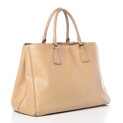 Prada Saffiano Lux Large Tote Sabbia 3 of 17
