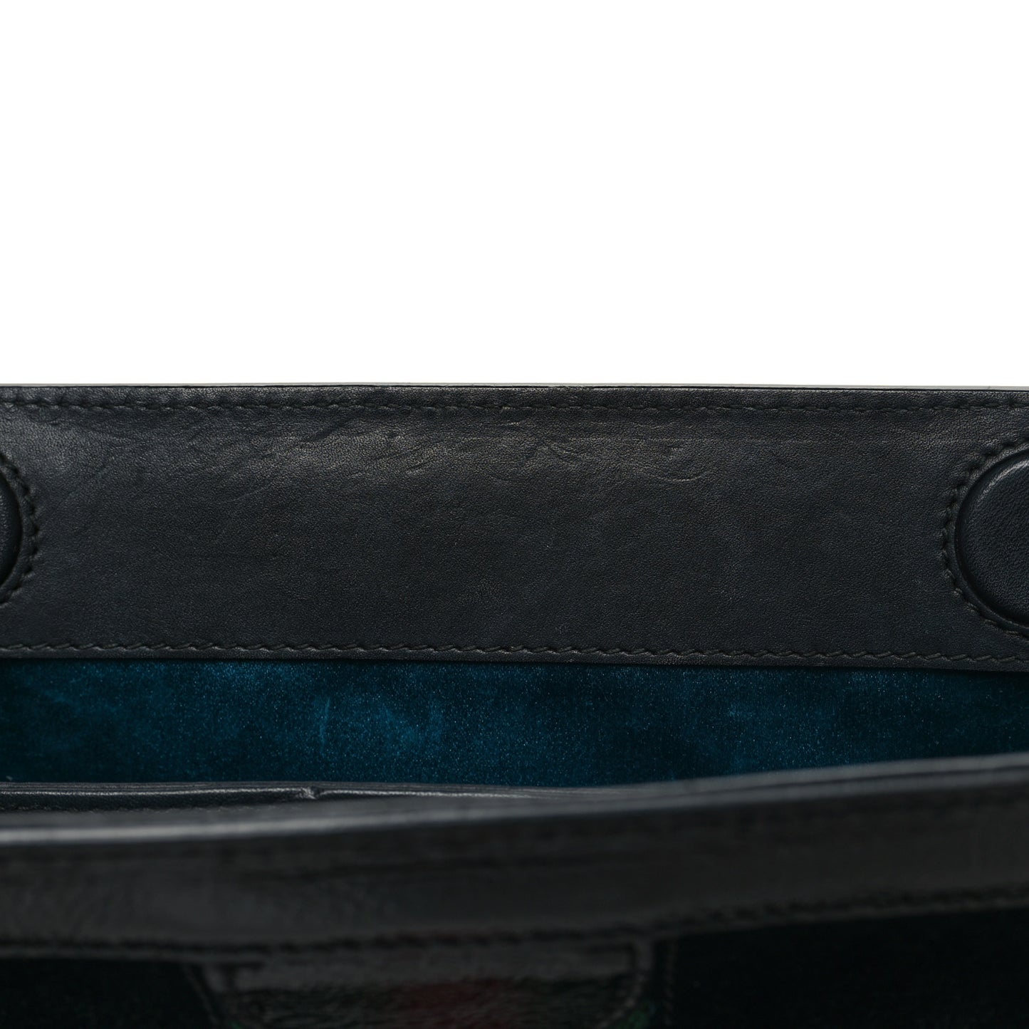 Suede Patent GG Web Small Ophidia Chain Shoulder Bag Black