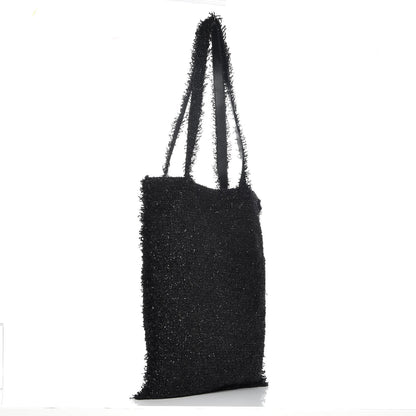 Chanel Tweed Resin Strass Large Robot Shopping Bag Black 3 of 8