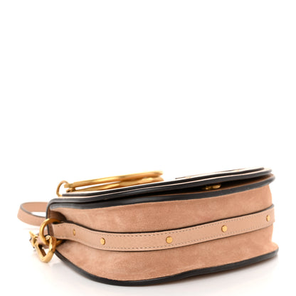 Chloe Calfskin Suede Small Nile Bracelet Bag Bleached Brown 4 of 9