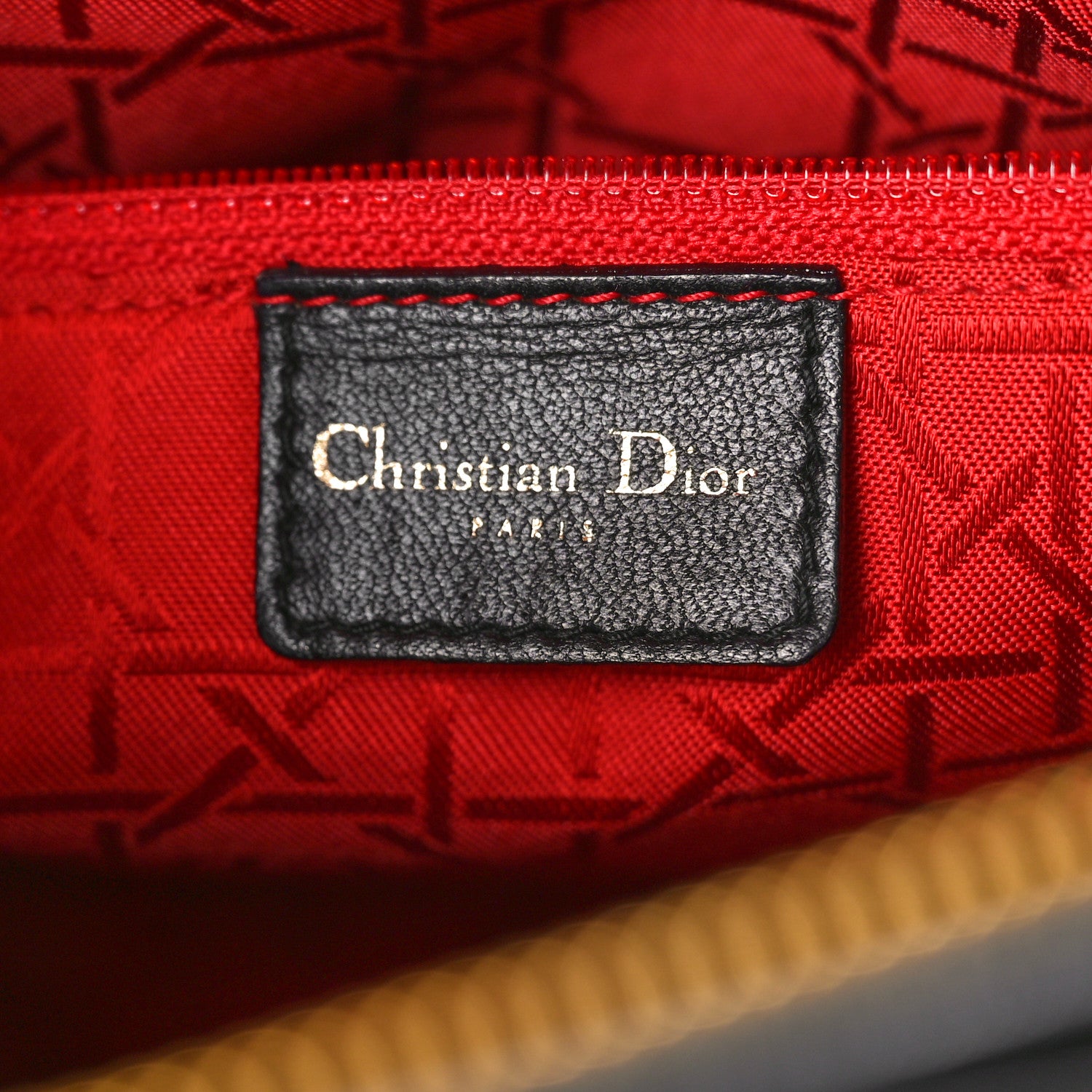 Christian Dior Lambskin Cannage Large Lady Dior Black 6 of 12