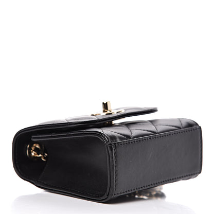 Chanel Lambskin Quilted Mini Trendy CC Chain Wallet Black 4 of 12