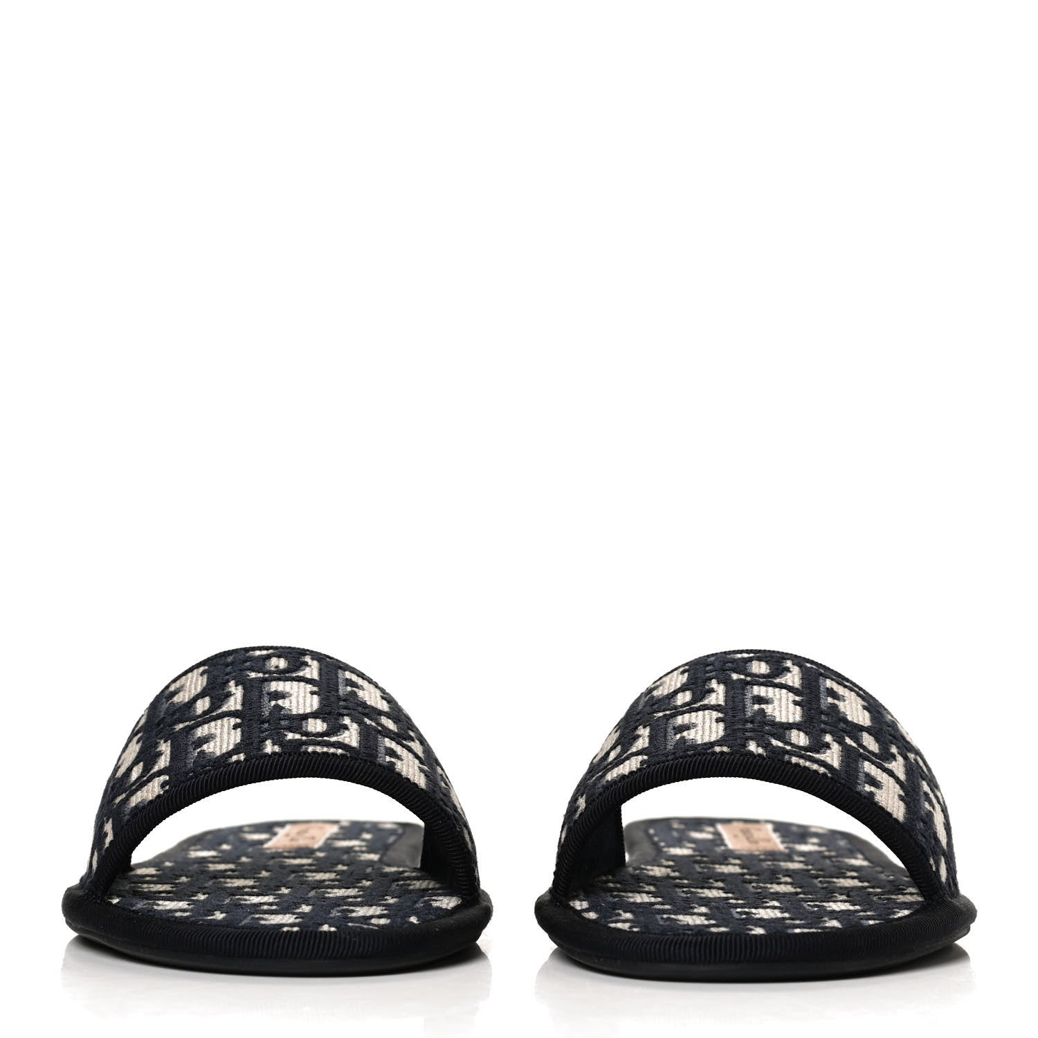 Christian Dior Velvet Oblique Chez Moi Sandal 40 Deep Blue 2 of 12