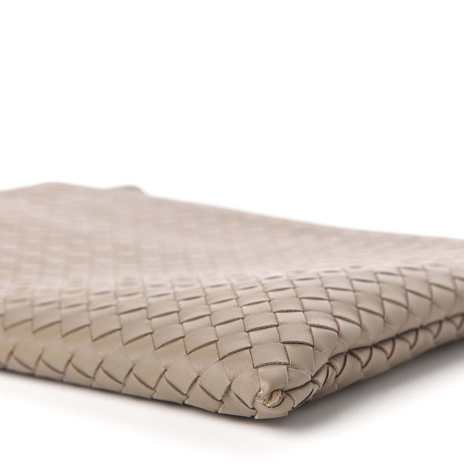 Bottega Veneta Nappa Intrecciato Large Flat Zip Biletto Pouch Mink 7 of 10