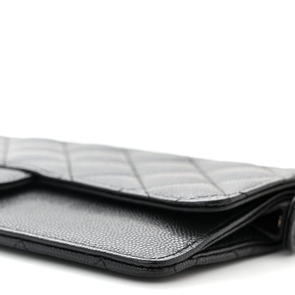 Chanel Caviar Quilted Classic Pouch With Handle Black 10 of 11