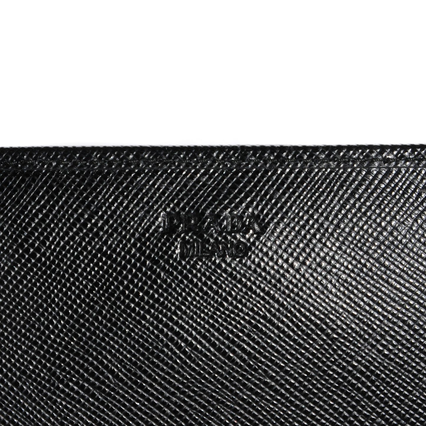Saffiano Metal Oro Chain Wallet Nero Black